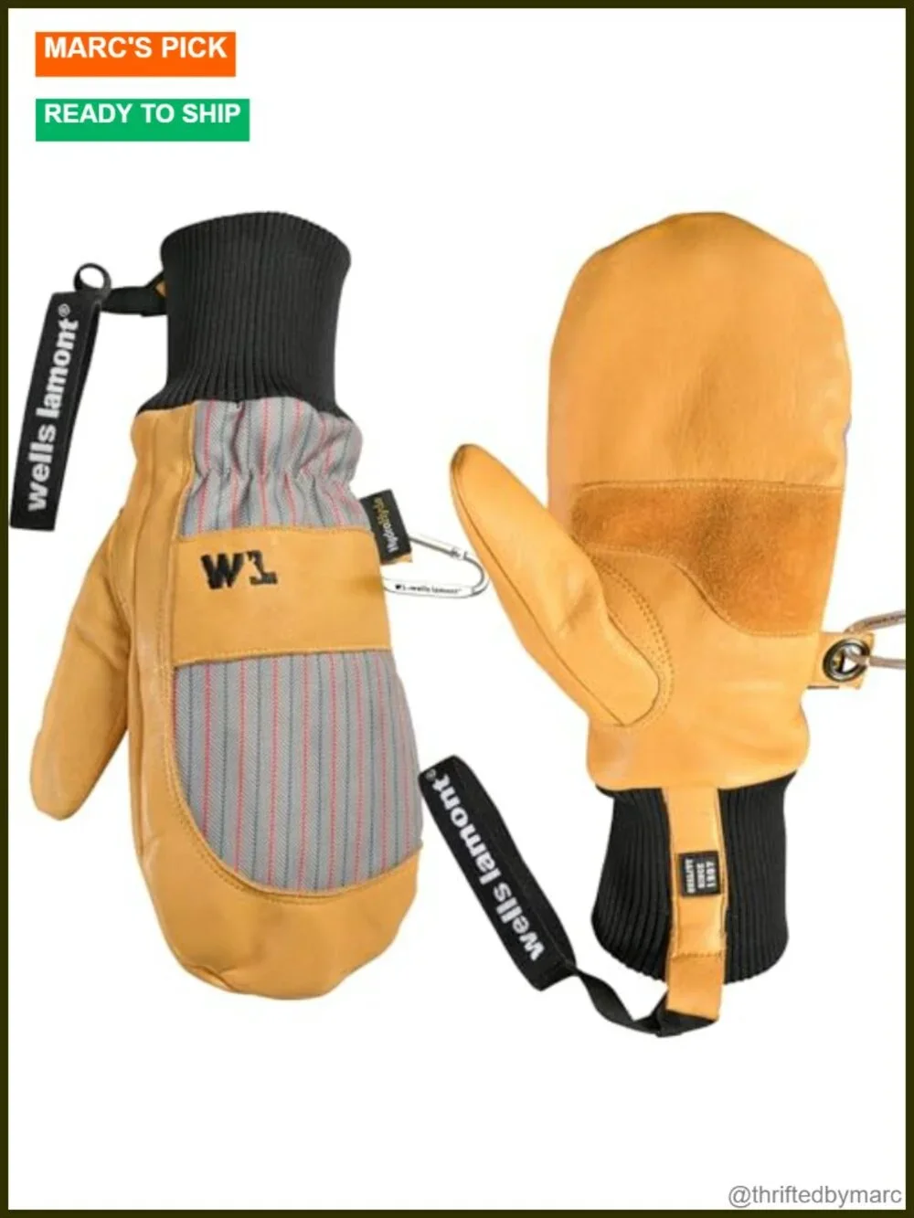 HydraHyde Water-Resistant Winter Mittens Insulated Ski Gloves